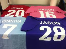 Heat Press Names & Numbers